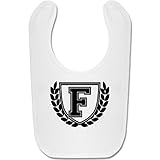 Anfangsbuchstaben Baby - F Collegestyle - Süßes Baby Lätzchen als Accessoire für Jungs und Mädchen