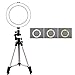 Produktbild LED-Ringlicht mit Stativständer mit 3 Lichtmodi für Selfie Make-up Live Stream und YouTube Video dimmbare LED-Kameralicht,20cm