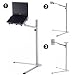 Produktbild 3 in 1 Bodenständer Halterung Ständer Halter Klammer Schwanenhals für Notebook/iPad/Smartphone universal höhenverstellbar drehbar