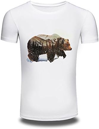 LEFT NVBK Mens T Shirts Anime One piece t-shirt O-Neck Summer tshirt homme 3DPrint T shirt Casual Customized bear printed tee,L