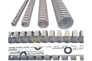 M-E-T MARKTPLATZ-ELEKTROTECHNIK Flex Verdrahtungskanal Ø 40mm 1m (2X 50 cm) Flexkanal rund selbstklebend fixierbar auch als Kabelkanal für den Schreibtisch flexibel einsetzbar