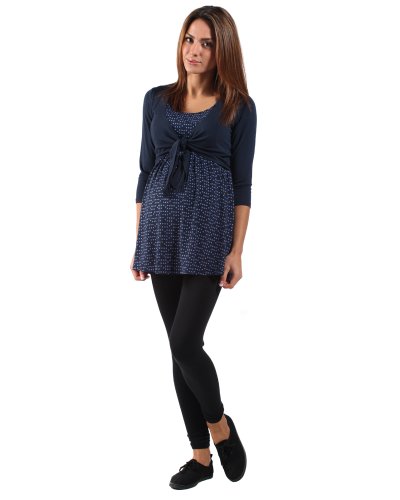The Essential One - 2 in 1 tie front Nursing top EOM13