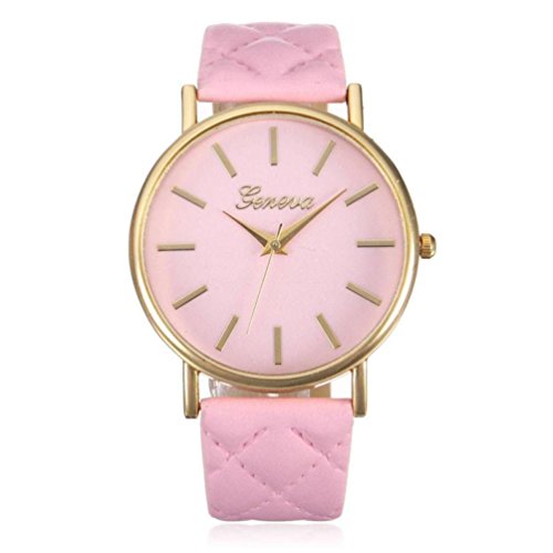 Franterd® Damen-Armbanduhr Elegant Uhr Modisch Zeitloses Design Klassisch Leder Römische Ziffern-Leder-analoge Quarzuhr Armbanduhr Rosa Franterd® Damen-Armbanduhr Elegant Uhr Modisch Zeitloses Design Klassisch Leder Römische Ziffern-Leder-analoge Quarzuhr Armbanduhr Rosa