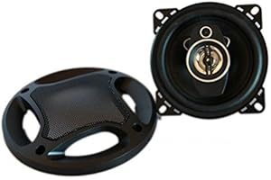 FAST WORLD SHOPPING - Paire d'enceintes haut-parleurs auto 250 W, 2 voies, 10 cm