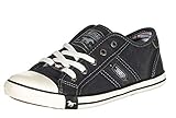  MUSTANG Shoes Damen Schuhe Low-Top Sneakers Halbschuhe Full Black 39