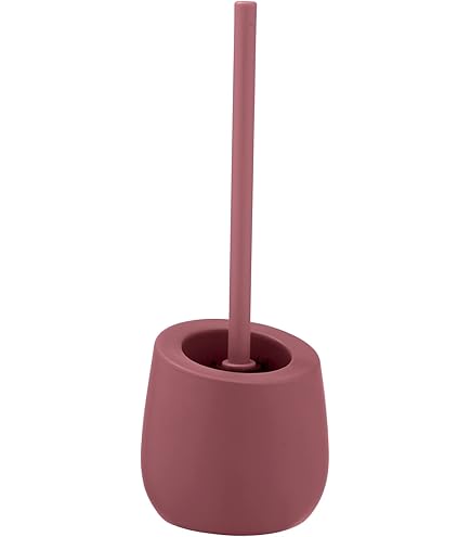Zone Denmark, Nova WC-borstel/toiletborstel/WC-set, porselein met soft touch -coating, staal, roze