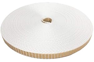 DIWARO.® Stabiler Mini Rolladengurt; Jalousiegurt; | Gurtbreite 14 mm | 25 m Rolle | beige