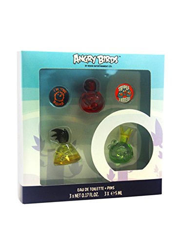 ANGRY BIRDS Set 3 Miniatures 5 ml x 3/ 2 Badges
