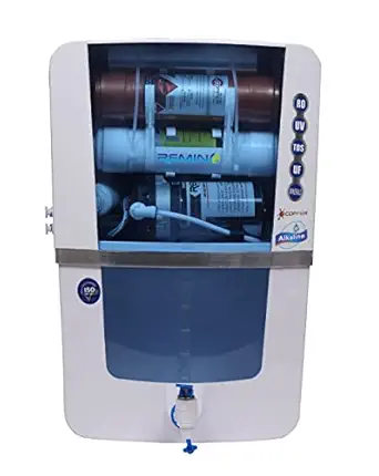 Remino Alkaline + ORP with Active Copper + Ro + UV + UF + TDS Controller/Adjuster RO Water Purifier-12 Liter Storage with High 3000 TDS Membrane Home and Office (Made In India)