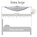 Zebrum Toy Hammock, Extra Large Corner Storage Net for Stuffed Animals, Large Toy Holder with 3 Hooks (213 x 150 x 150 cm)