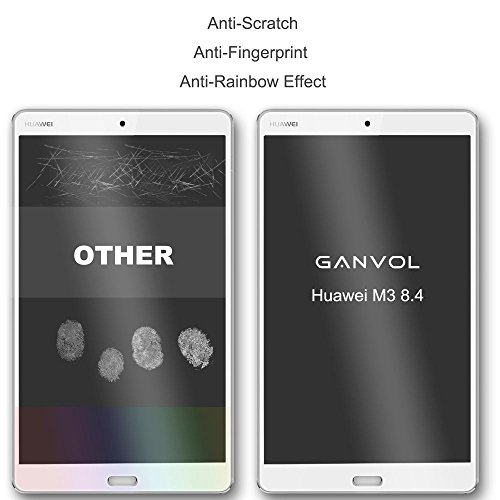 Ganvol Panzerglasfolie Huawei MediaPad M3 8.4 WiFi / M3 8.4 LTE Panzerfolie Hartglas 9H, Nicht kompatibel mit Huawei MediaPad M2 10 - 2