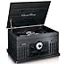 Price comparison product image Classic Phono TCD-2600 Retro Stereo System with Record Player / Cassette / CD Player / Bluetooth / USB / AM/FM Radio / 33 / 45 / 78 rpm / MP3 / Black