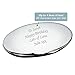Personalised Silver Oval Handbag Compact Mirror Engraved