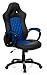 Produktbild hjh OFFICE 621846 Gaming PC Stuhl RACER EXECUTIVE Kunstleder schwarz/blau, feste Polsterung, ideal zum Zocken, Chefsessel, feste Armlehnen, Bürostuhl, Racer, Racing Stuhl, Gamer Stuhl, Chefsessel