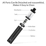 VAPTIO Superman C-II Kit,100W (Max) E-Zigarette Starterset Vape Anfänger/ Experte, Top Refill Verdampfer mit Luftfluss Kontrolle,0,25 ohm Sub Ohm Verdampferkopf,3000mAh Akku, 510er Gewinde, e Rauchen/e shisha, umfassen keines Nikotion und keine E Flüssigkeit, schwartz -