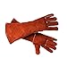 Produktbild H-ONG Welding Gloves Long Welder Gloves Leather Working Gloves Heat Resistant BBQ Gloves 18-Inch Length Shoulder Split Cowhide Foam Lined Fire Resistant Gloves for Fireplace Grill Barbecue Camping