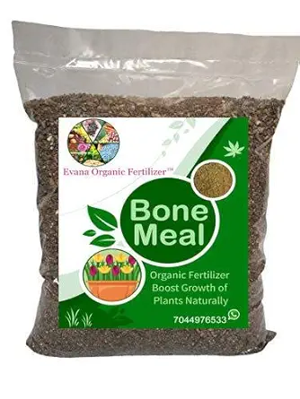 Evana Organic Fertilizer Bone Meal Organic Fertilizer Manure for Home Plants Gardening || Vegetable Flowering || bonemeal fertilizers Used in Garden & Outdoors || Pure and Organic (1800 gm)