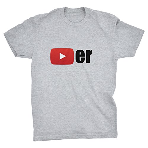 Preisvergleich Produktbild Youtube Player T-shirt (GREY, XL)