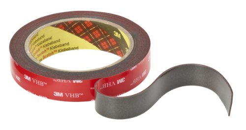 3M VHB Cinta Adhesiva 4611F para Altas Temperaturas y Metales  19 mm x 3 m  1 1 mm  1  unidad  Gris
