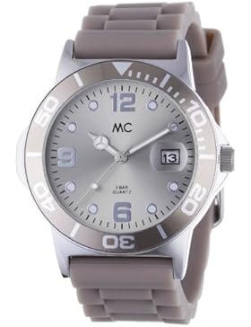 MC Timetrend sportliche Damen-Armbanduhr mit Kautschukband in Taupe, Analog Quarz 27174