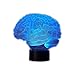 Produktbild Ahat Romantische 3D Led Illusion Tisch Schreibtisch Deko Lampe 7 Farben ändern Nacht Licht für Schlafzimmer Home Decoration, Hochzeit, Geburtstag, Weihnachten und Valentine Geschenk(Gehirn)