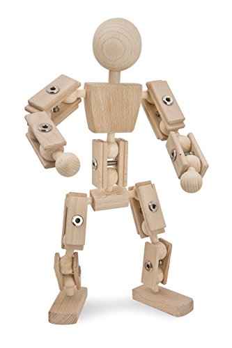 Preisvergleich Produktbild Helden Aus Holz - Basisfigur / / Holzspielzeug 2.0 Der Actionfiguren Baukasten Aus Holz