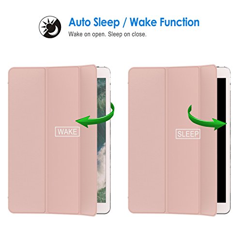 iPad Pro 10,5 Hülle, JETech Hülle Case Schutzhülle Tasche für Apple Neu iPad Pro 10,5″ Display 2017 mit Leichte Ständer und Auto-Einschlaf/Aufwach (Roségold) - 4