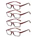 Produktbild Admier 4 * Packungen Biegbare Lesebrille entfernt Presbyopie-Brillen +1,0 bis + 3,5 Grad Flexible Qualitätslinsen mit 7 Linsenstärken,+1.50
