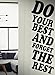 Produktbild Do Your Best And Forget Quote Decal Fitness Vinyl Modern Sticker Decor Sport