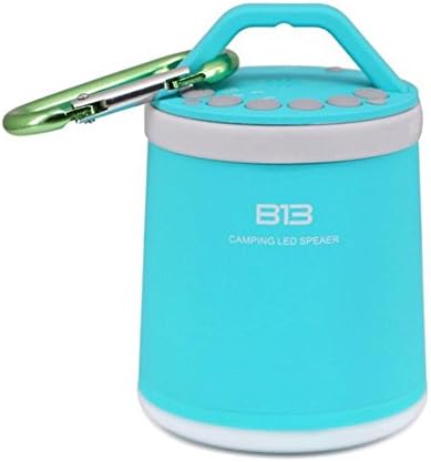 NWYJRF Wireless Bluetooth Speaker Camping Bluetooth Speakerphone Wireless LAN Audio Outdoor Waterproof Portable LED Tent Light Subwoofer , Blue
