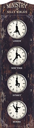 Ministry of Silly Walks World Clock (Monty Python)