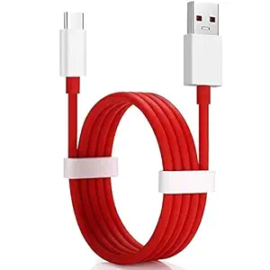 BQeT Warp/Dash Charging 6A Type C Cable Compatible with OnePlus 7T / 7T Pro / 7/7 Pro / 6 / 6T / 5T / 5 / 3T / 3/8 / 8 pro/nord, USB 3.1 Type C Fast Dash Charging Charge Data Cable (one Plus) (C CABLE)