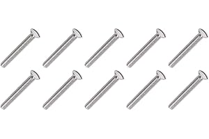 GAS N POW3R Viti lunghe di alta qualità, in cromo lucido, M3,5 x 30 mm x 50 mm x 70 mm, per interruttore della luce o presa elettrica