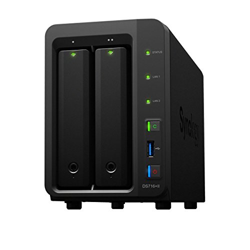 Synology DS716+II - DS716+II 2 Bay NAS 2GB RAM Btrfs File System