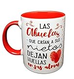 SE PUEDE INCLUIR NOTA REGALO Taza Color Frase Las Abuelas Que crían a Sus Nietos Dejan Huellas en Sus Almas Regalo para Abuela. Regalo Dia DE LA Madre