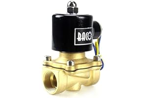 BACOENG DC 24V 3/4" Elettrico elettrovalvola Ottone Solenoid Valve per Acqua Aria Olio NC
