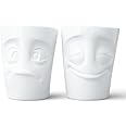 FIFTYEIGHT PRODUCTS/kopjes/bekerset nr. 2, zonder handvat Plezier & Verdutzt (porselein, 2 x 350 ml, wit, Made in Germany