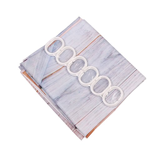 2016 Glaray Printing Duschvorhänge Polyester Schweres Holz Tür Badezimmer Wasserdicht mit 12 Vorhang Haken Mehltau Proof 71x71inch Einfach zu installieren - 8