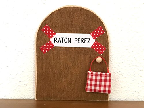La auténtica puerta mágica del Ratoncito Pérez ♥ De regalo una preciosa bolsita de tela para dejar el diente. El Ratoncito Pérez, vendrá a por tu diente y te dejará una monedita o alguna sorpresita. ♥ ♥