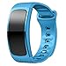 Produktbild Jienan 111Silikon-Armband für Samsung Gear Fit2 SM-R360, Handgelenk-Armbandgröße: 150-213 mm (blau) hellblau