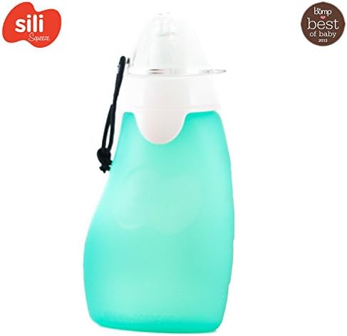Sili Squeeze - 120ml (Leak-Proof) Reusable Silicone Quetschie Quetschb Pouches To Fill Yourself, BPA, PVC And Phthalate Free