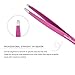 3 Set Stainless Steel Eyebrow Grooming Tweezers, Slant,Straight,Pointed Tip,Professional Precision Tweezer Beauty Tools for Eyebrow Makeup Plucking/Shaping, Facial/Ingrown Hair & Splinter Removal,Pink