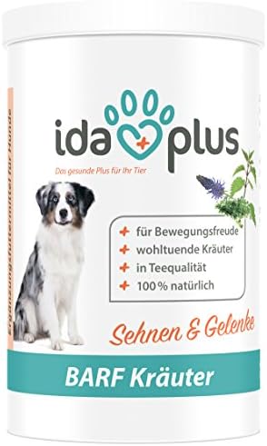 IdaPlus HERBS Tendons &amp; Joints - Beneficial herbs for Dog &amp; Cat - Natural supplement for joy of movement - Made in Germany (150 g)