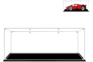 Hosdiy Acryl Vitrine Schaukasten für (Ferrari Daytona SP3) Modell - Kompatible mit Lego 42143 - Vitrine (Nur Vitrine, Ohne Bausteine Modell)