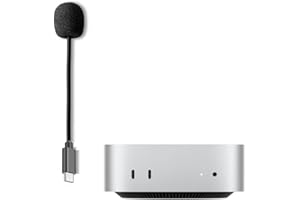 Rurararu USB-C-Mikrofon für Mac Mini M4, kompatibel mit MacBook Pro/Air, Desktop-Computer, Typ C, Boom-Mikrofon