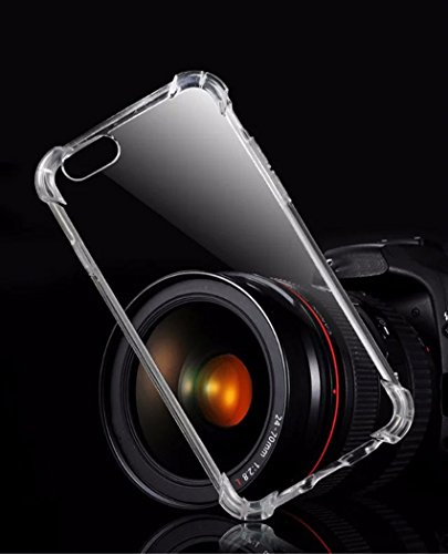 funda iphone 6 6S Transparente  Refuerzos Laterales   Liquid Crystal   Silicona TPU Flexible   Transparente   Protecci  n Grosor Fino 