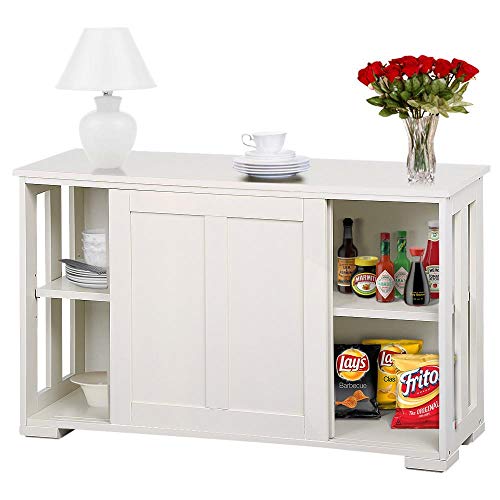 Yaheetech Sideboard Beistellschrank Kommode Esszimmerschrank Schrank mit Schiebetüren