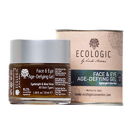 Gel Facial y de Ojos Anti Edad (Eufrasia y Aloe Vera) - 50 ml. Ecologic Cosmetics by Linda Nicolau. Bio cosmética sostenible, vegana, orgánica, ecológica, eco friendly y climate friendly
