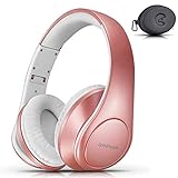 Freisprecheinrichtung und integriertes Mikrofon: Bluetooth V4.2 Kopfhörer bieten eine schnelle und stabile Verbindung mit Ihren Bluetooth-fähigen Geräten wie Handys, Tablets, PC, Fernseher in einer Entfernung von 10 Metern, mit einem hochwertigen integrierten Mikrofon für Freisprecheinrichtung, das bequem für Sie ist, sich von Kabeln zu befreien. (nur für kabellosen Modus)