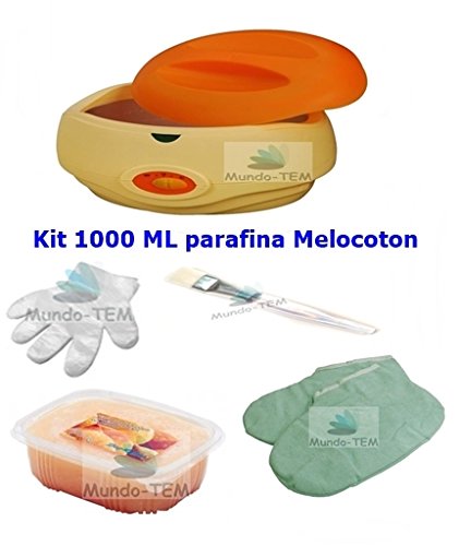 Mundo-TEM® Parafina fundidor - calentador - bañera 3 litros Kit Basico profesional Hidratación para manos y pies